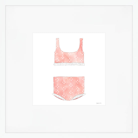 Two-Piece, Ruffled Art Print