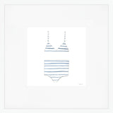 Two-Piece, Striped Art Print by Sara Fitz
