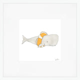 Whale Art Print by Sara Fitz