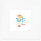 Beach Mouse Art Print by Sara Fitz