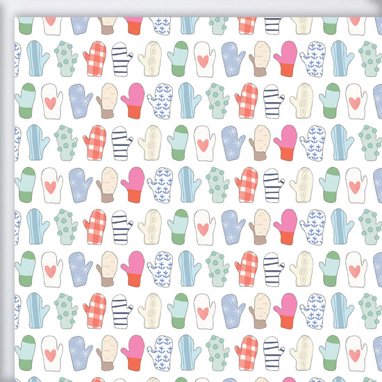Mitten Gift Wrap by Sara Fitz