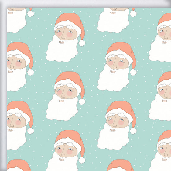 Jolly Santa Gift Wrap by Sara Fitz