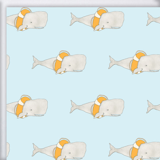 Whale Gift Wrap by Sara Fitz