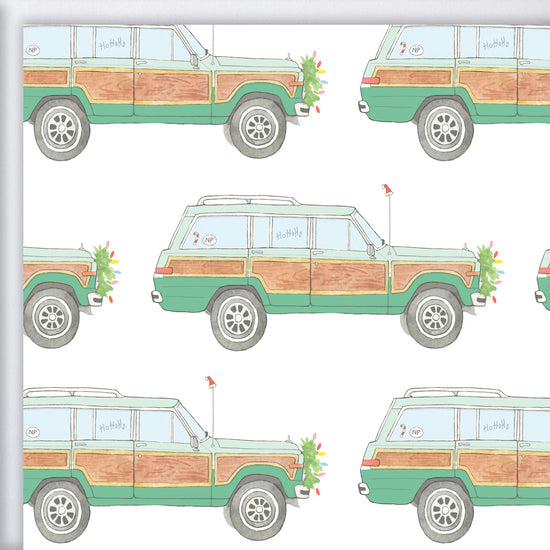Holiday Wagon Gift Wrap by Sara Fitz