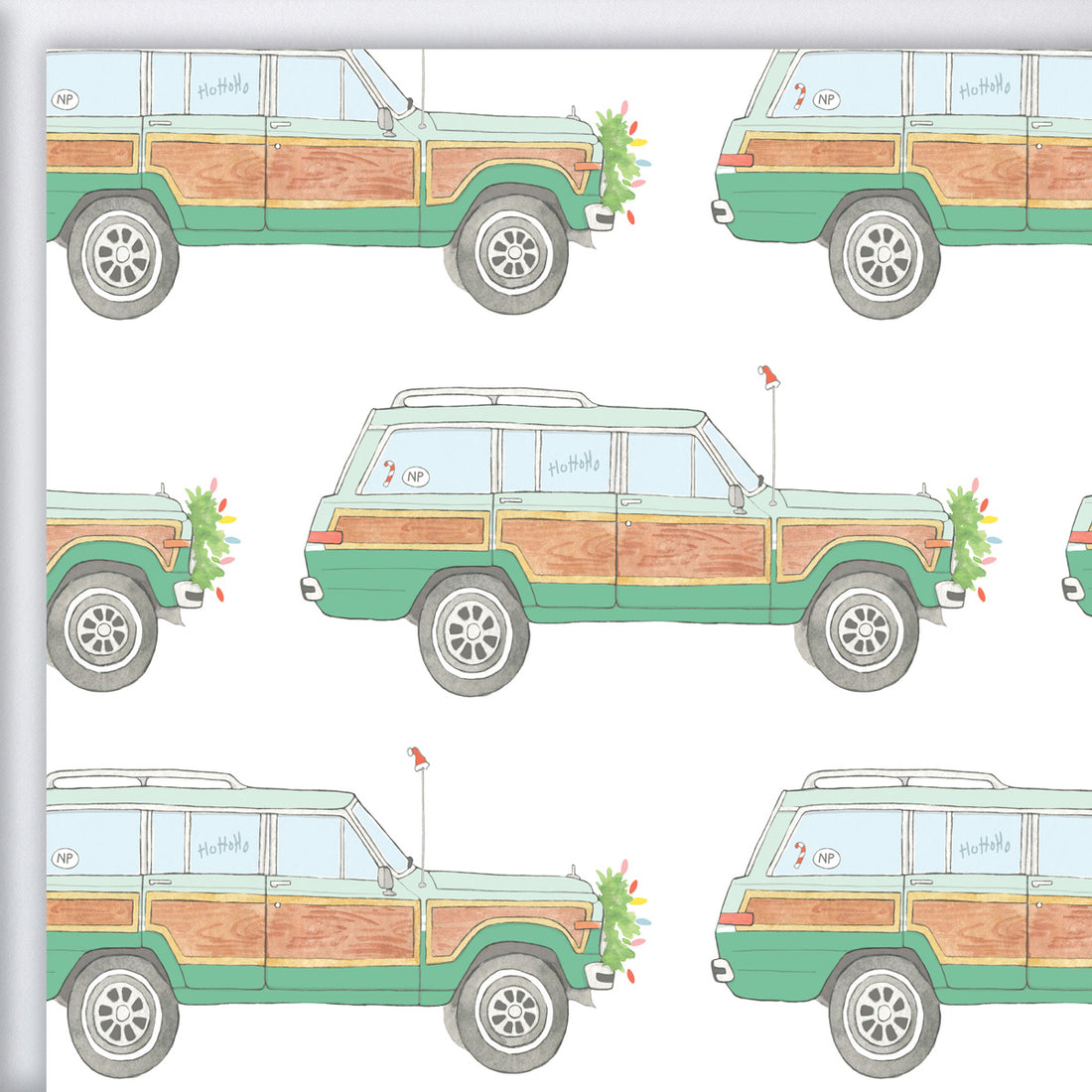 Holiday Wagon Gift Wrap by Sara Fitz