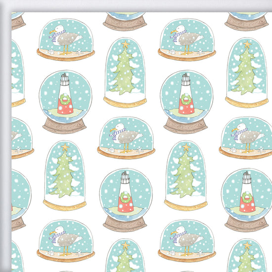 Snow Globe Gift Wrap by Sara Fitz