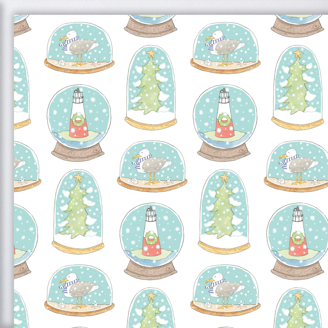 Snow Globe Gift Wrap by Sara Fitz