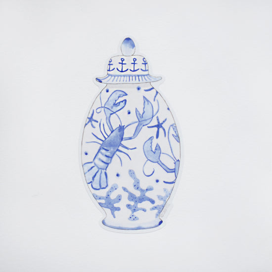 Nautical Ginger Jar Sticker