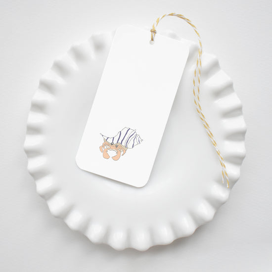 Hermit Crab Tags by Sara Fitz