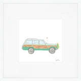 Holiday Wagon Art Print by Sara Fitz