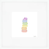Rainbow Macaron Art Print by Sara Fitz