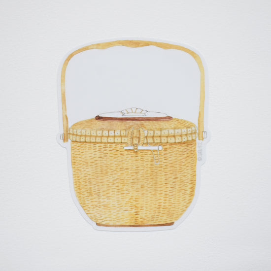 Nantucket Basket Sticker by Sara Fitz