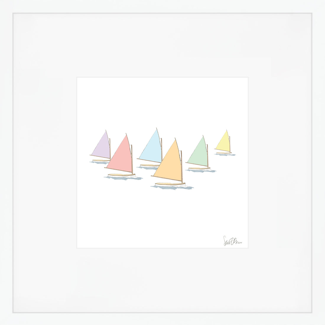 Rainbow Fleet Art Print