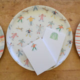 Large Snow Angel Tray, Round by Sara Fitz