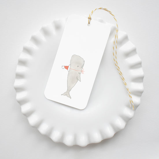 Santa Whale Tags by Sara Fitz