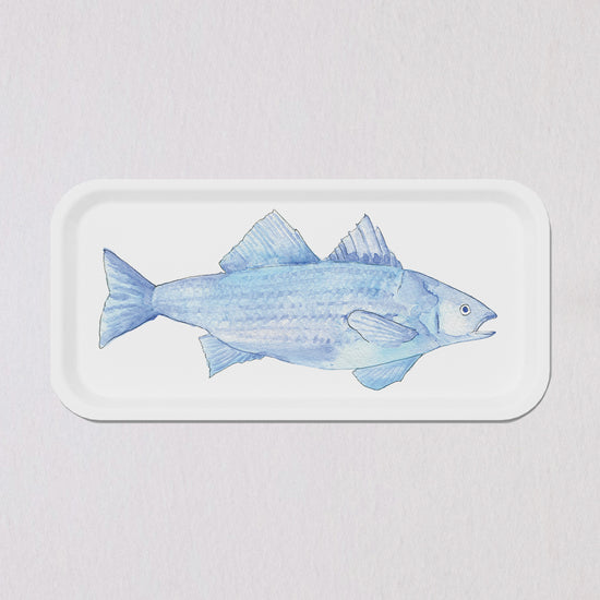 Small Blue Fish Tray by Sara Fitz