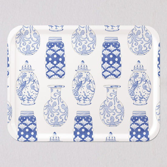 Large Nautical Ginger Jar Tray by Sara Fitz