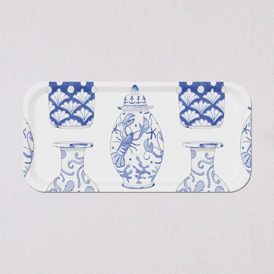 Small Nautical Ginger Jar Tray by Sara Fitz