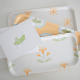 Small Block Print Sherbet Tray by Sara Fitz