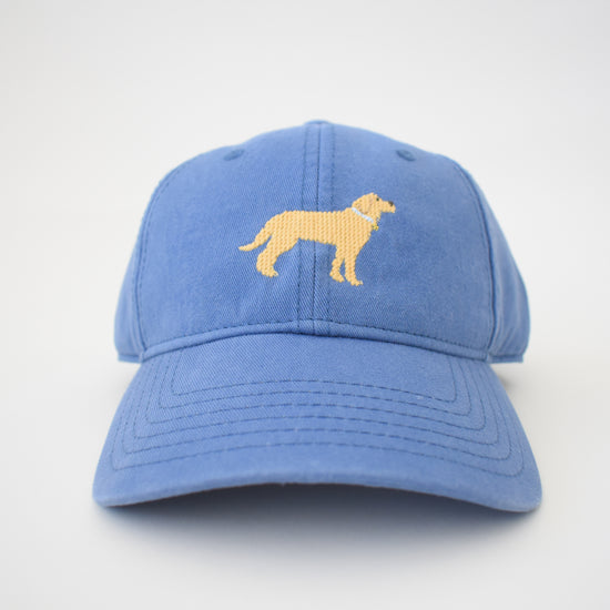Golden Pup Hat, Slate Blue by Sara Fitz
