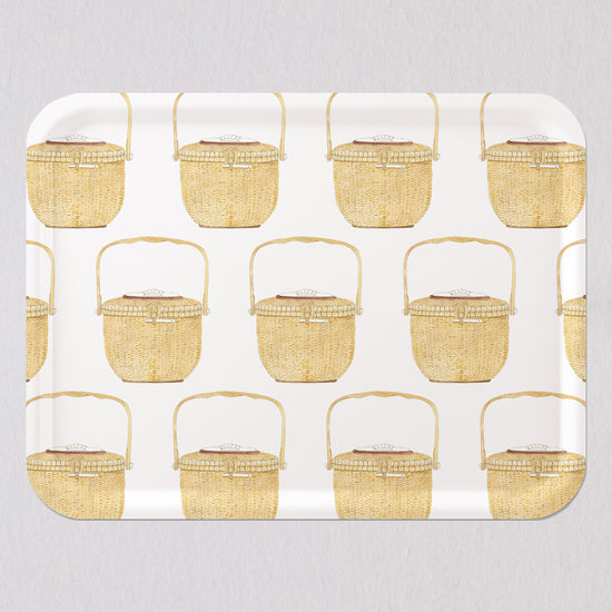 Large Nantucket Basket Tray by Sara Fitz