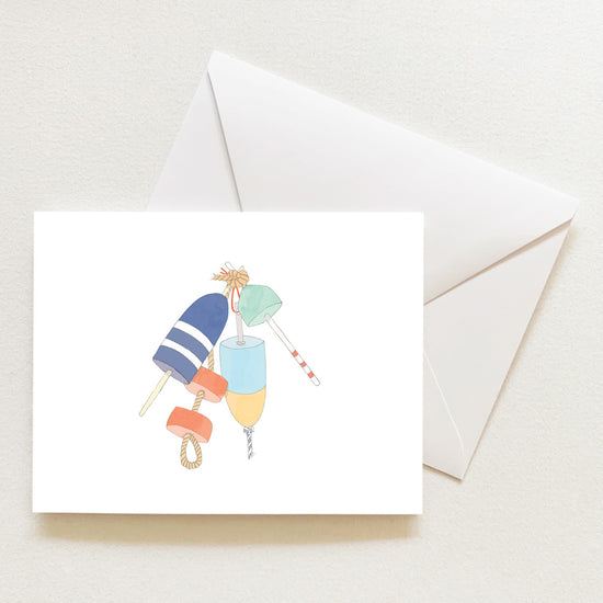 Buoy Bunch Note Card by Sara Fitz