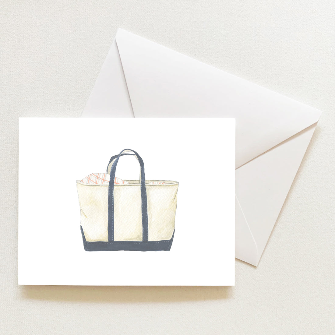 Canvas Tote Note Card by Sara Fitz