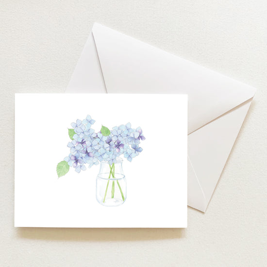 Hydrangea Note Card