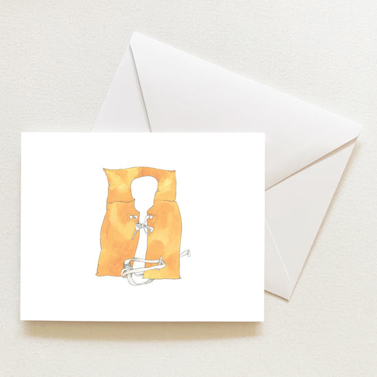 Life Jacket Note Card by Sara Fitz