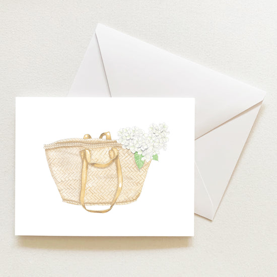 Market Basket Note Card by Sara Fitz