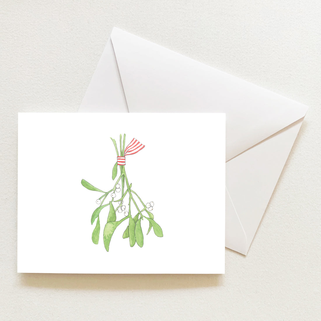 Mistletoe Note Card by Sara Fitz