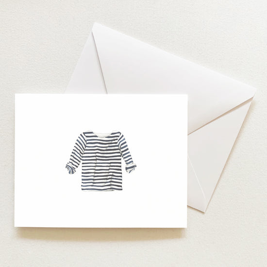 Striped Shirt Note Card