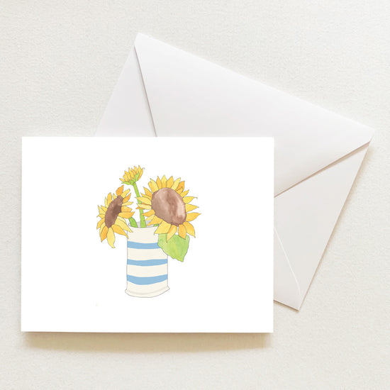 Sunflowers Note Card by Sara Fitz