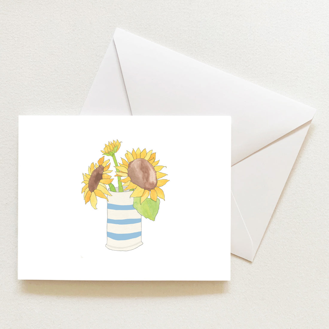 Sunflowers Note Card by Sara Fitz