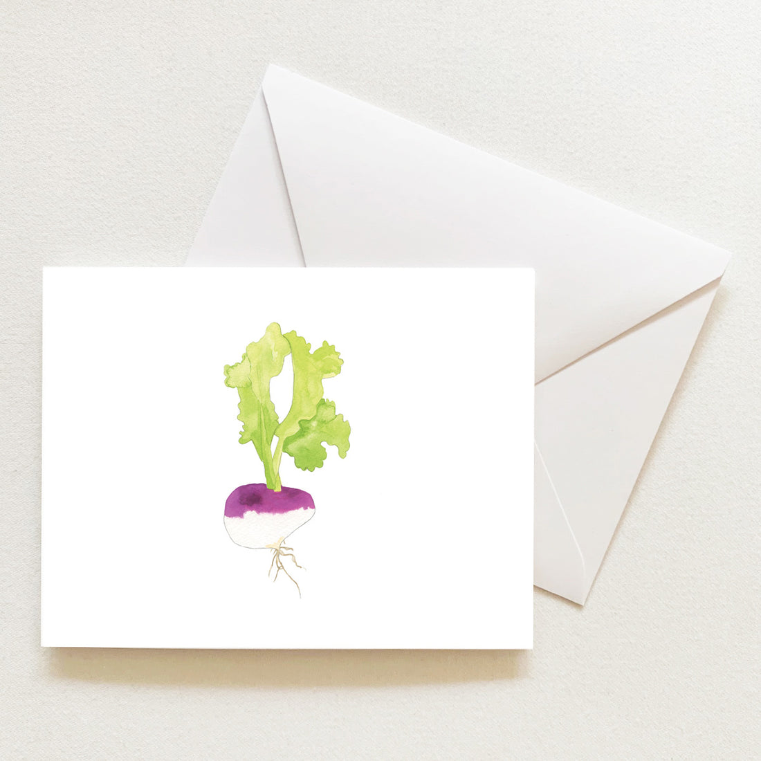 Turnip Note Card by Sara Fitz