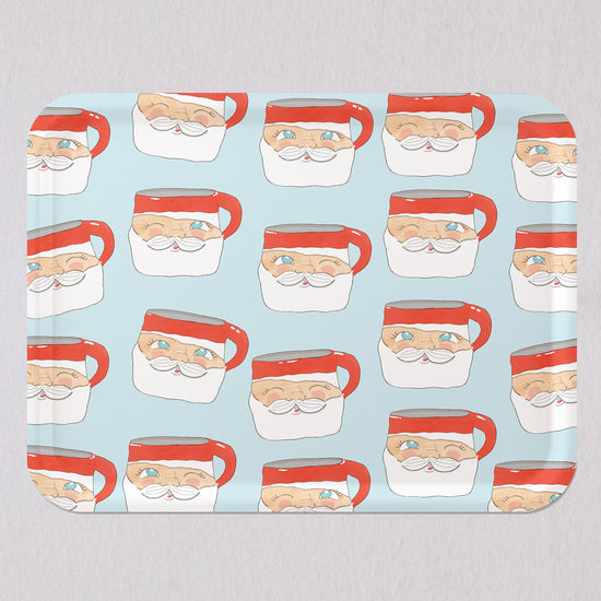 Large Santa Mug Tray by Sara Fitz