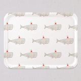 Large Santa Whale Tray by Sara Fitz