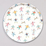 Large Snow Angel Tray, Round by Sara Fitz
