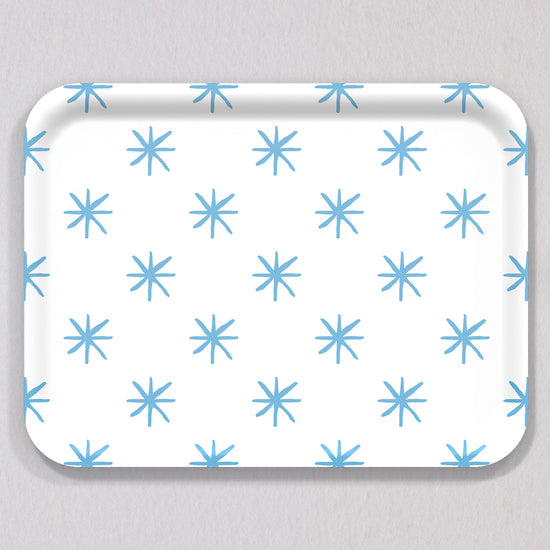 Large Star Blue Tray by Sara Fitz