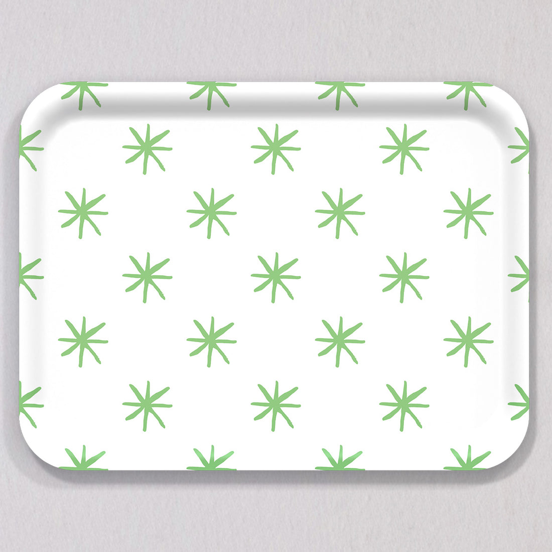 Large Star Green Tray by Sara Fitz