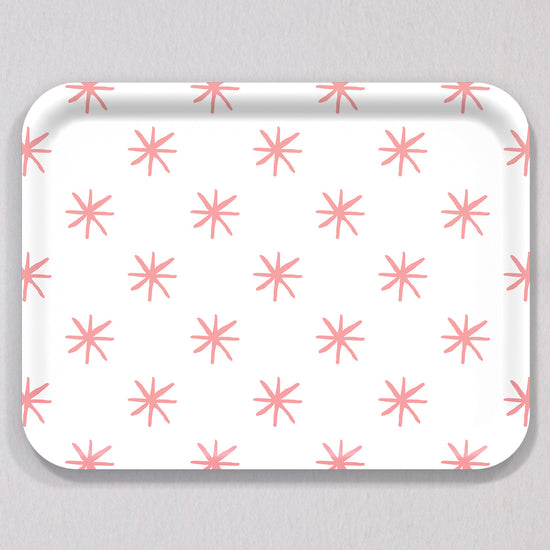 Large Star Pink Tray by Sara Fitz