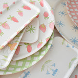 Small Block Print Blue Tray by Sara Fitz