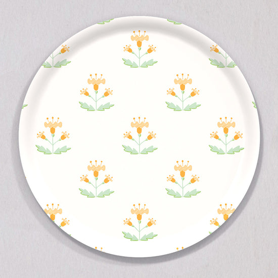 Large Block Print Sherbet Tray, Round by Sara Fitz