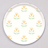 Large Block Print Sherbet Tray, Round by Sara Fitz