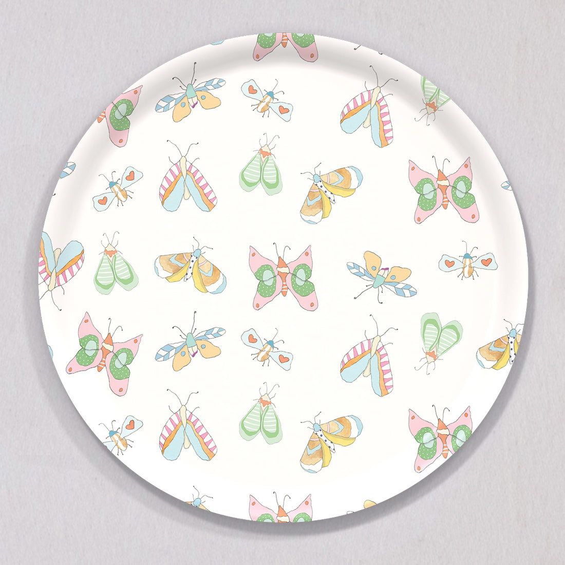 Large Butterfly Tray, Round by Sara Fitz