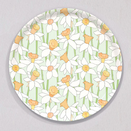Large Daffodil Tray, Round by Sara Fitz