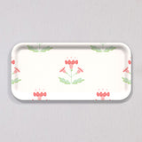 Small Block Print Pink Tray by Sara Fitz