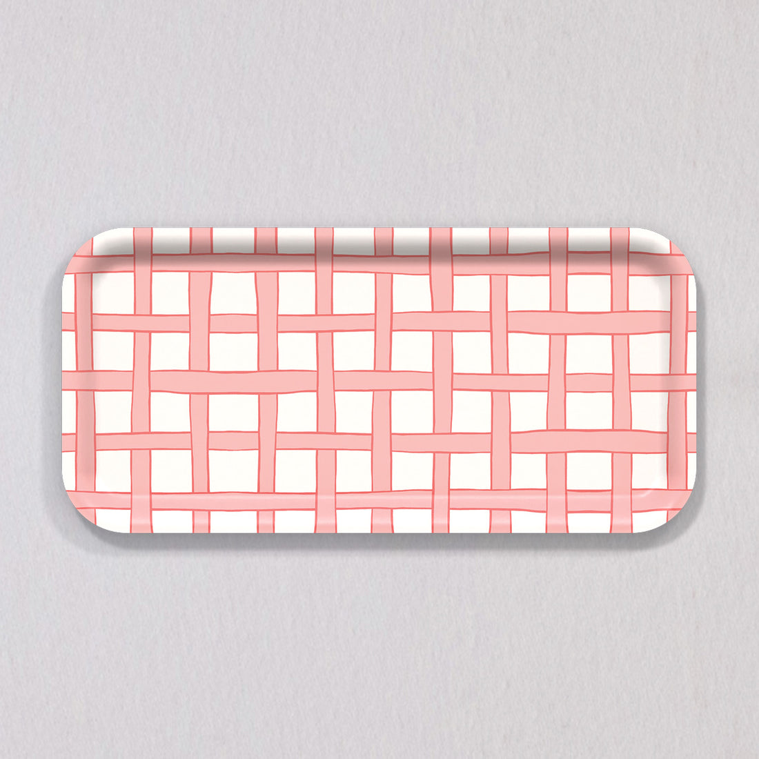 Small Woven Pink Tray