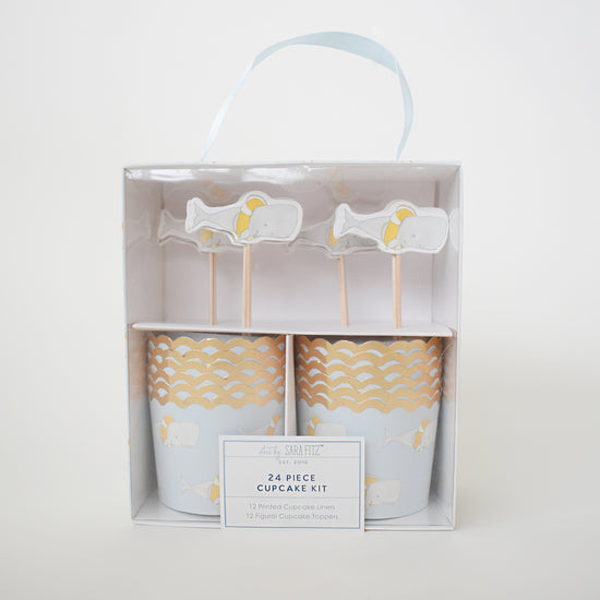 Whale Cupcake Kit by Sara Fitz