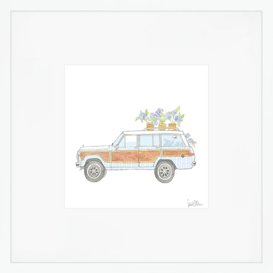 Seersucker Wagon Art Print